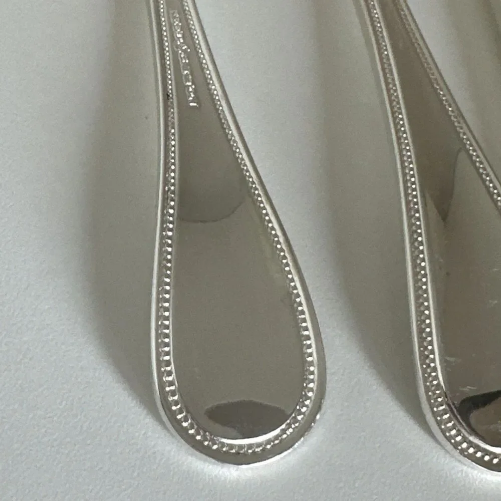 Reed & Barton Beaded English Gentry Silverplate 5 piece place setting fork knife